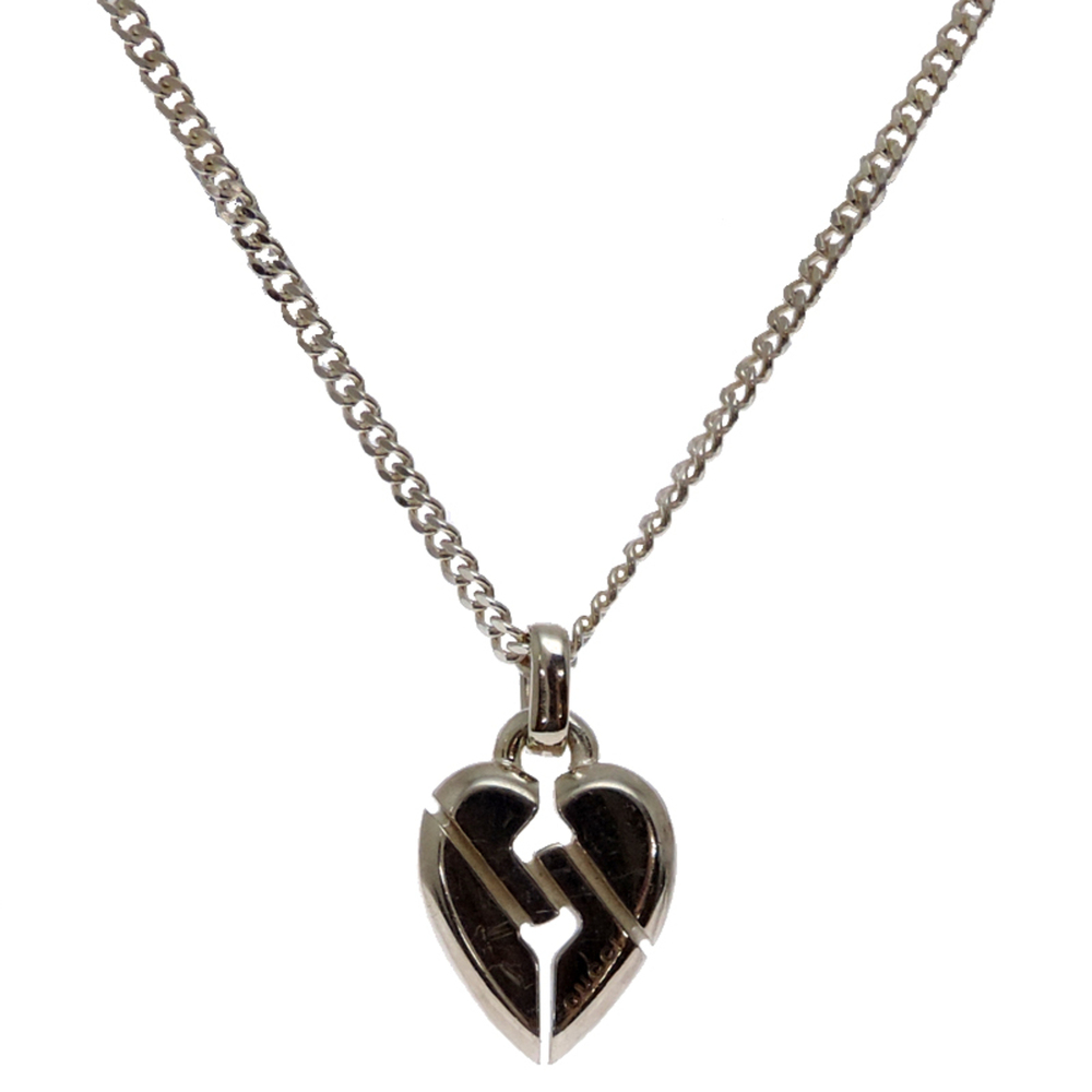 GUCCI Silver Heart Necklace